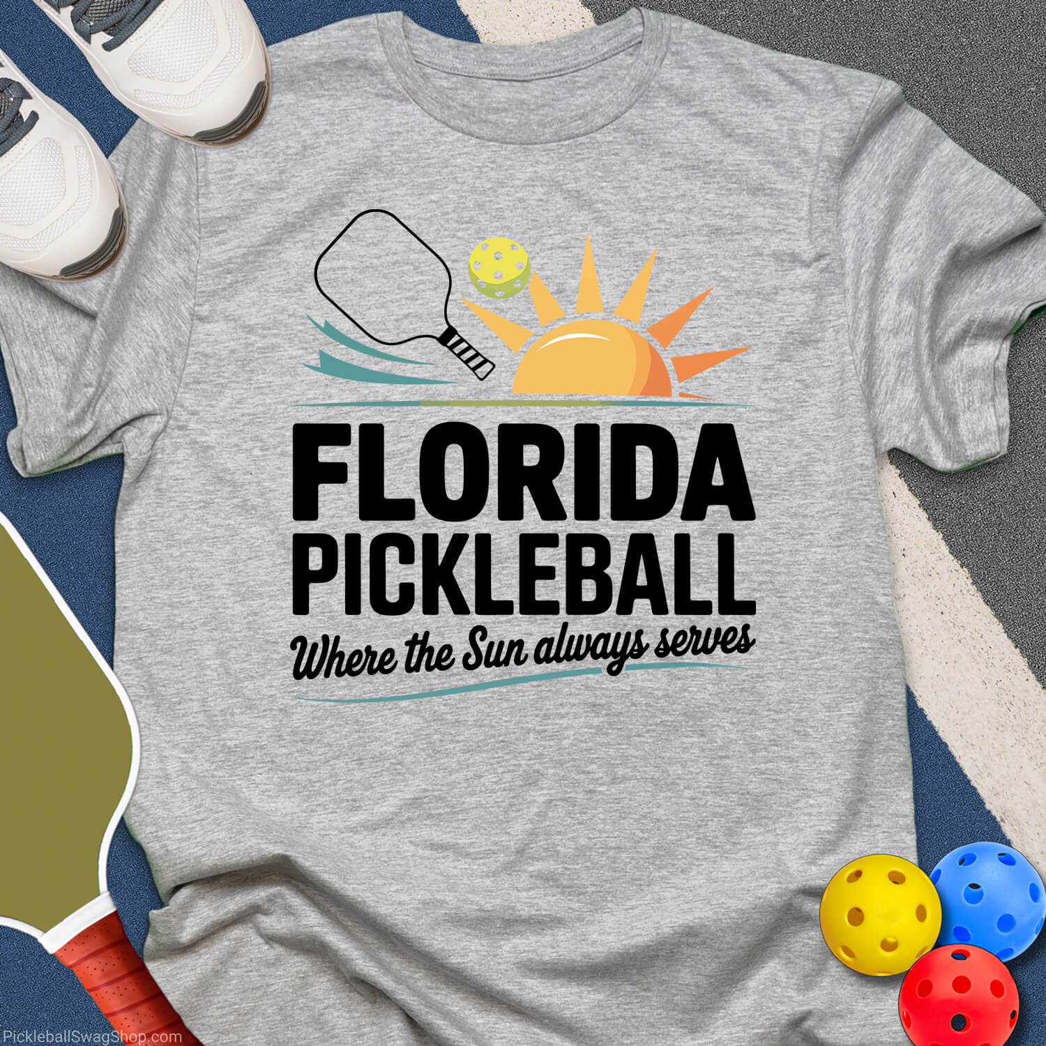 Florida Pickleball Sun Serves T-Shirt