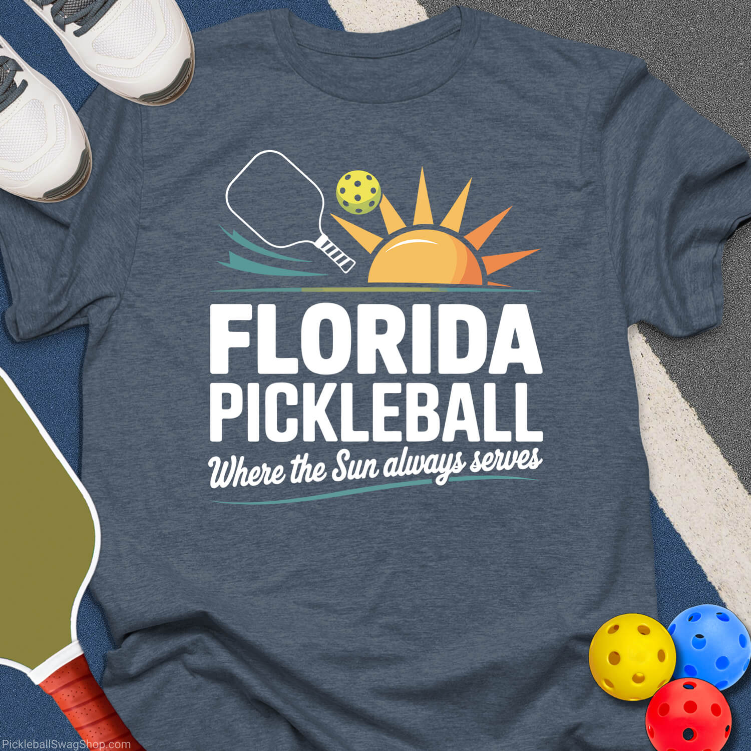 Florida Pickleball Sun Serves T-Shirt