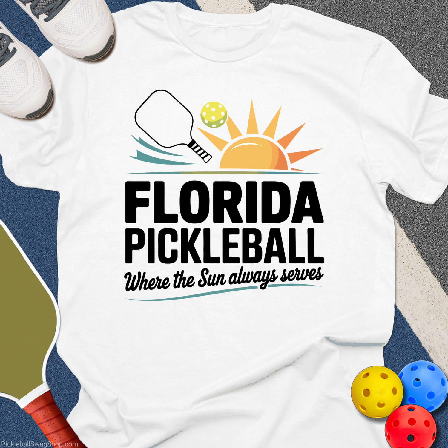 Florida Pickleball Sun Serves T-Shirt