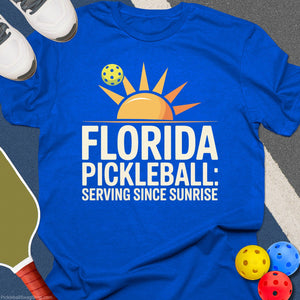 Florida Pickleball Serving T-Shirt