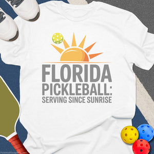 Florida Pickleball Serving T-Shirt