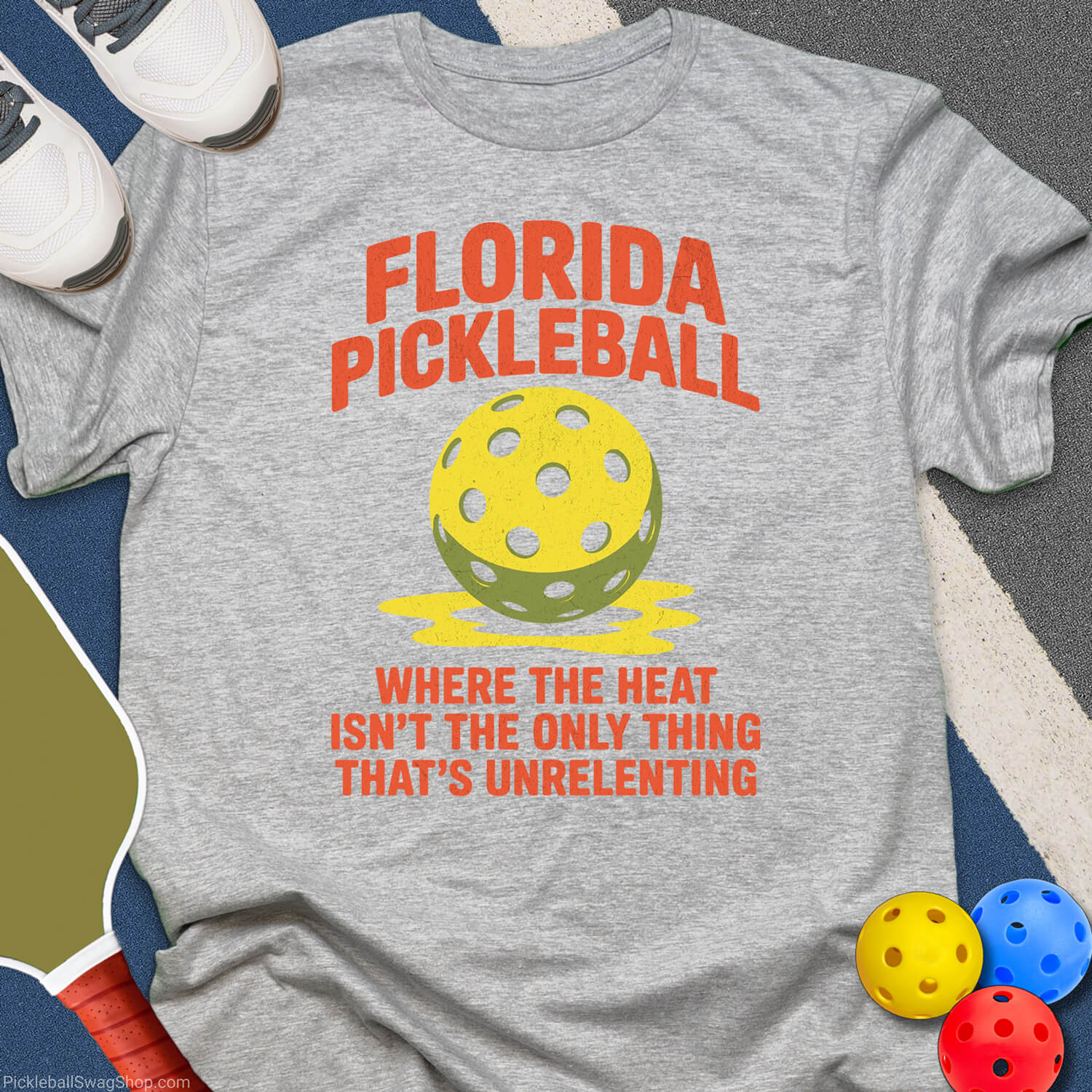 Florida Heat & Pickleball T-Shirt