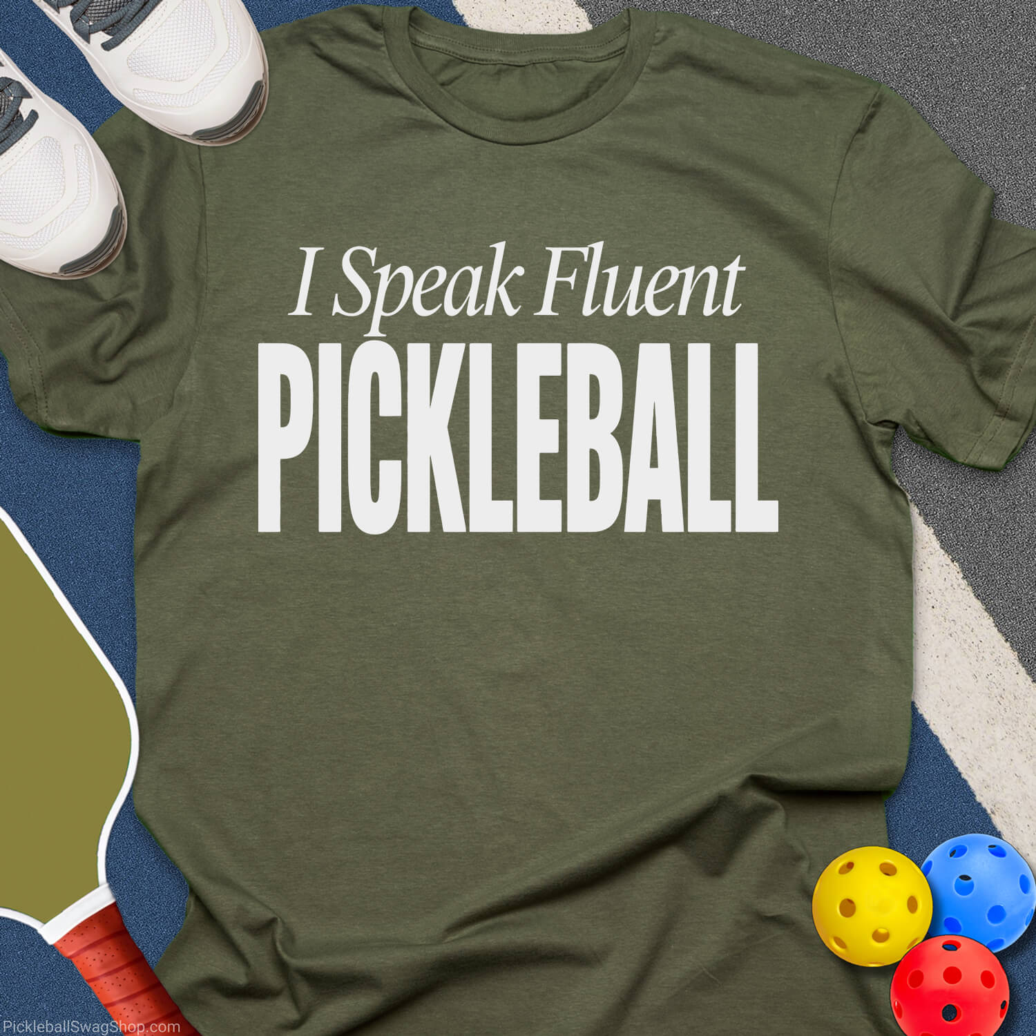 Fluent Pickleball Player T-Shirt