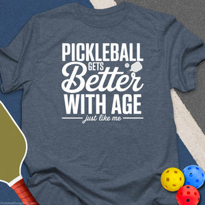 Better With Age T-Shirt - Heather Indigo