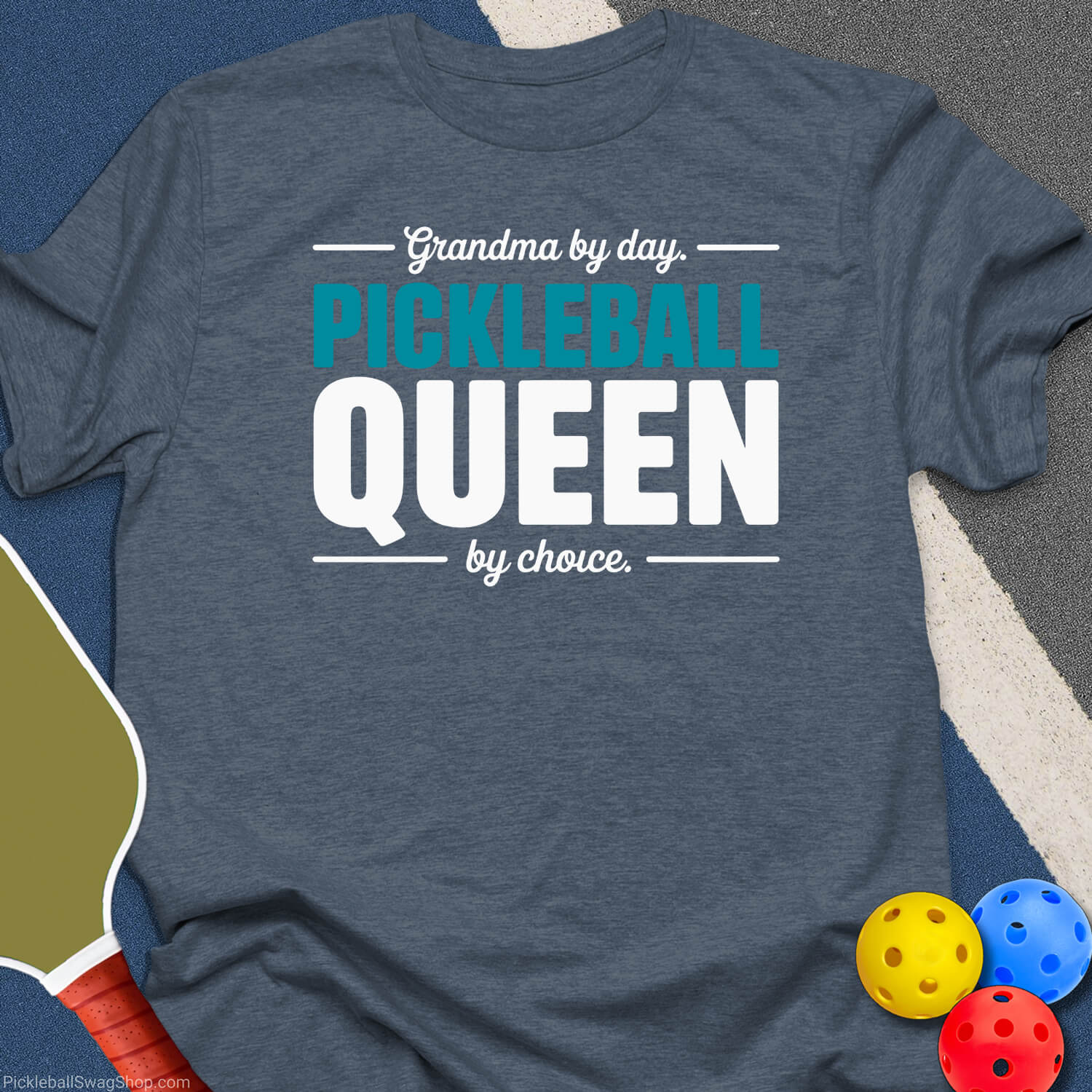 Grandma By Day Pickleball T-Shirt