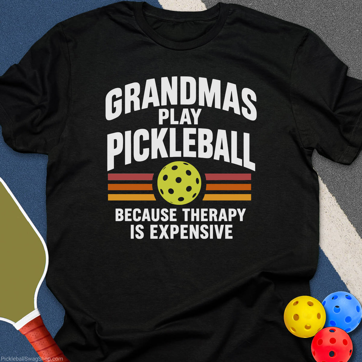 Grandmas Play Pickleball T-Shirt