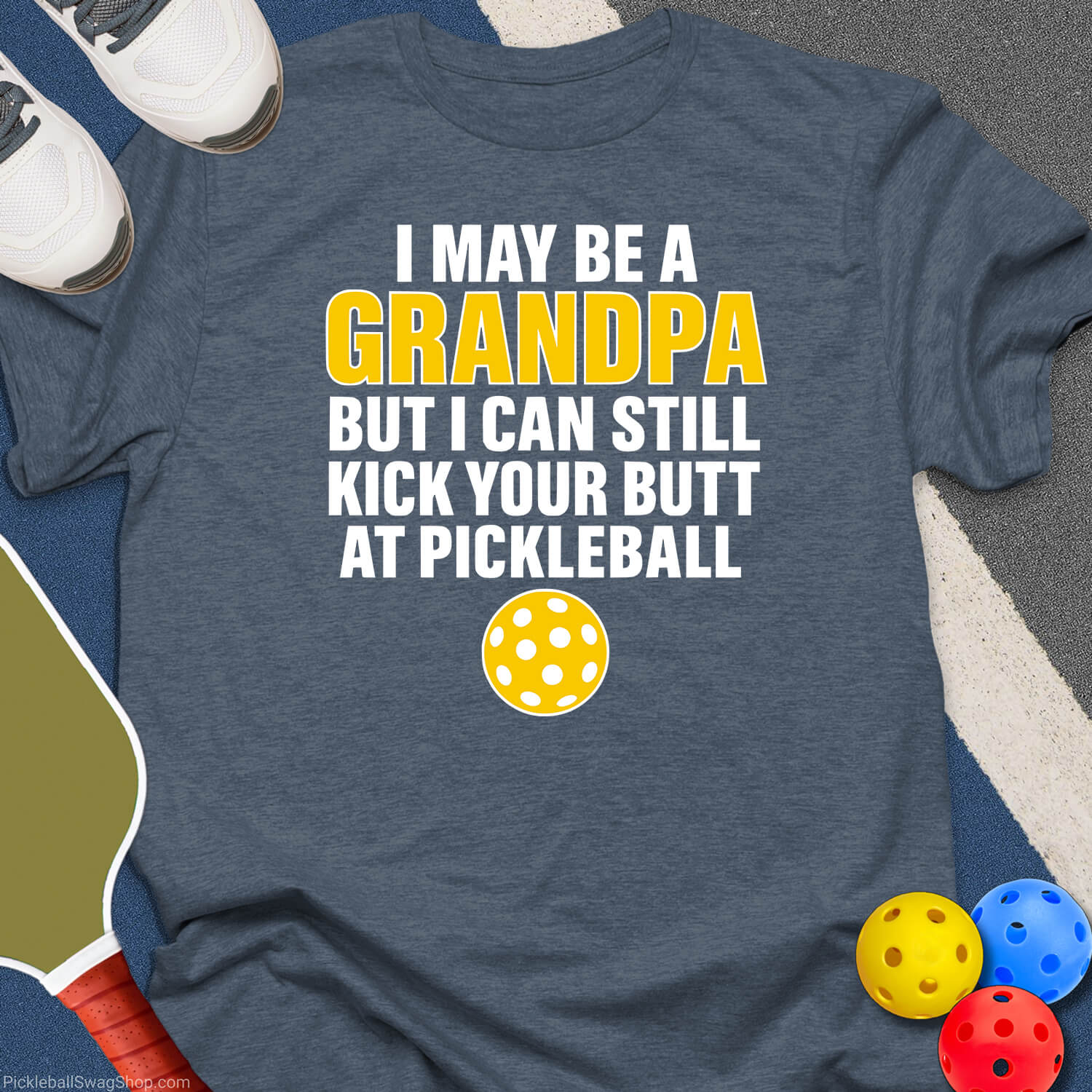 Grandpa Pickleball Butt T-Shirt