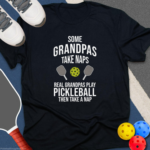 Grandpas Play Pickleball T-Shirt