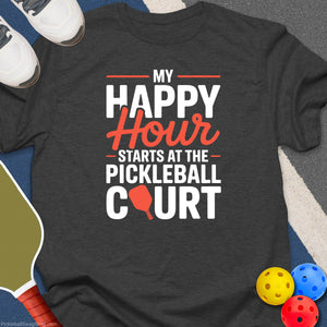 My Happy Hour Pickleball T-Shirt