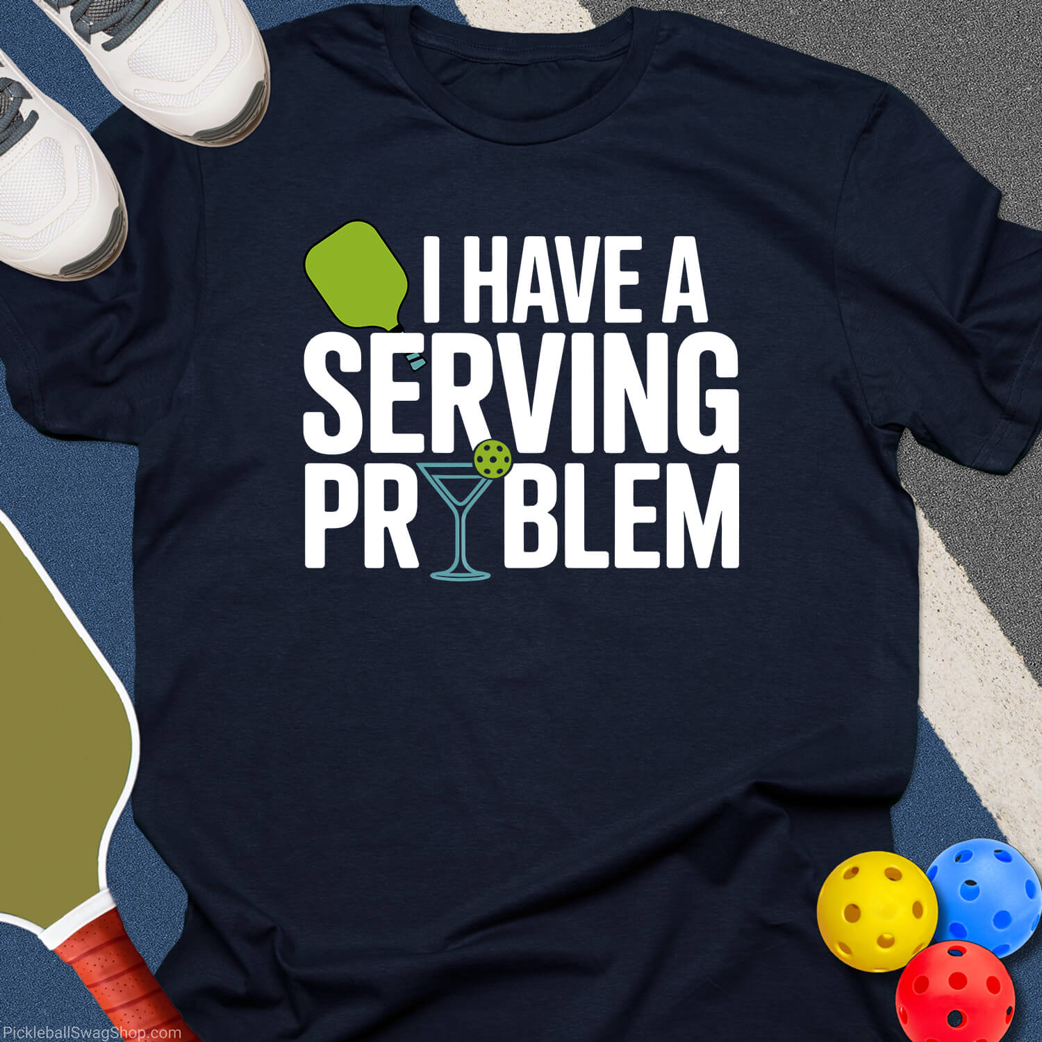 Serving Problem Pickleball T-Shirt