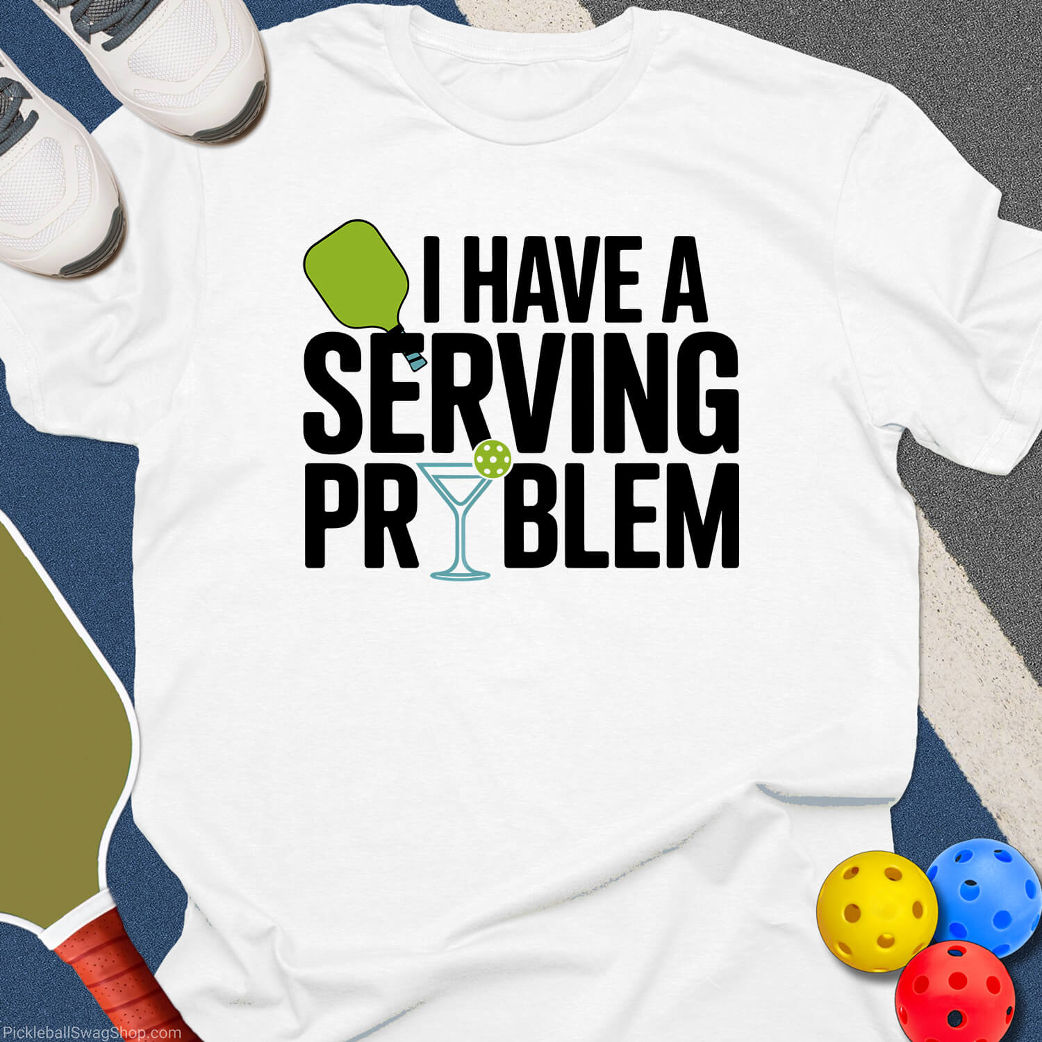 Serving Problem Pickleball T-Shirt
