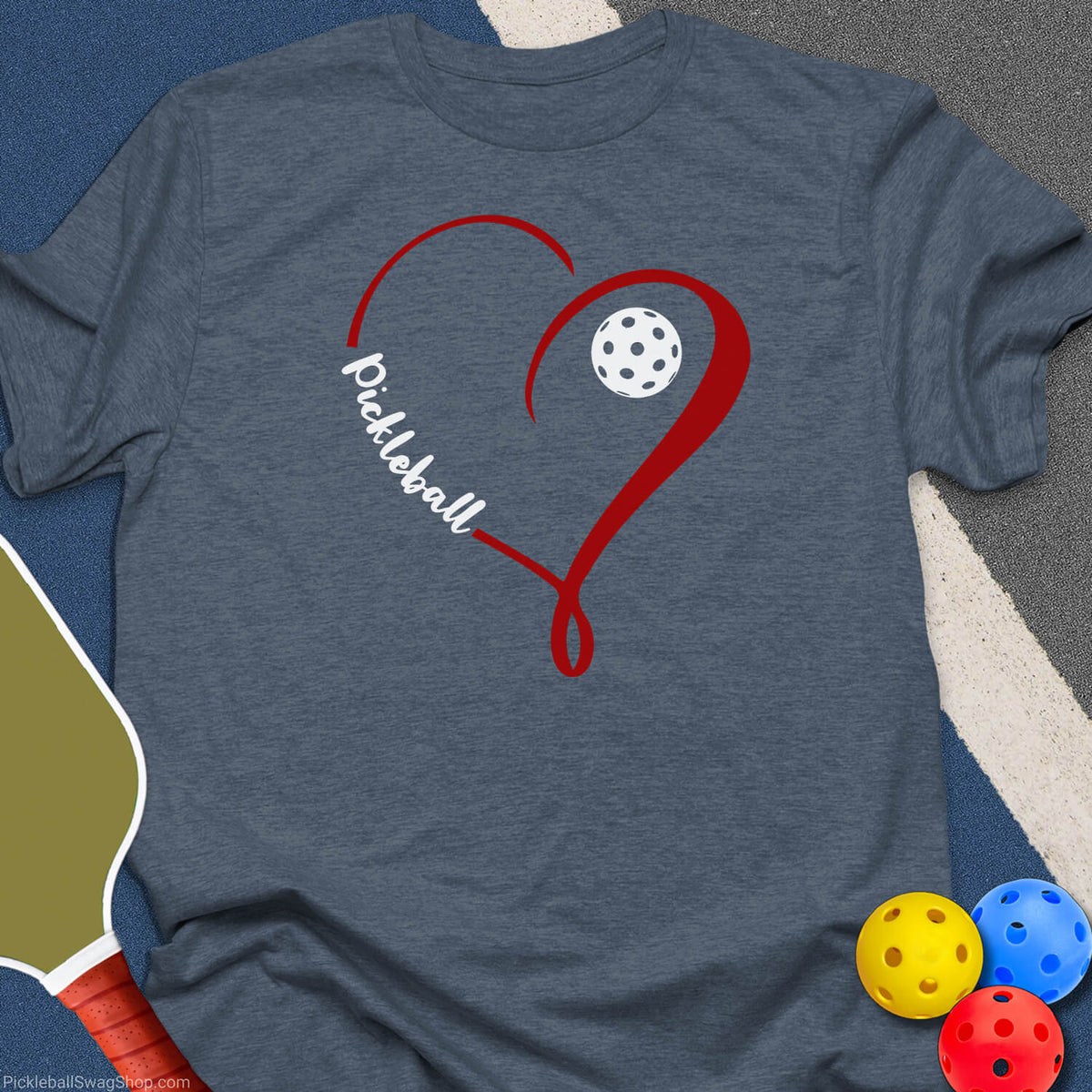 Heart Pickleball T-Shirt