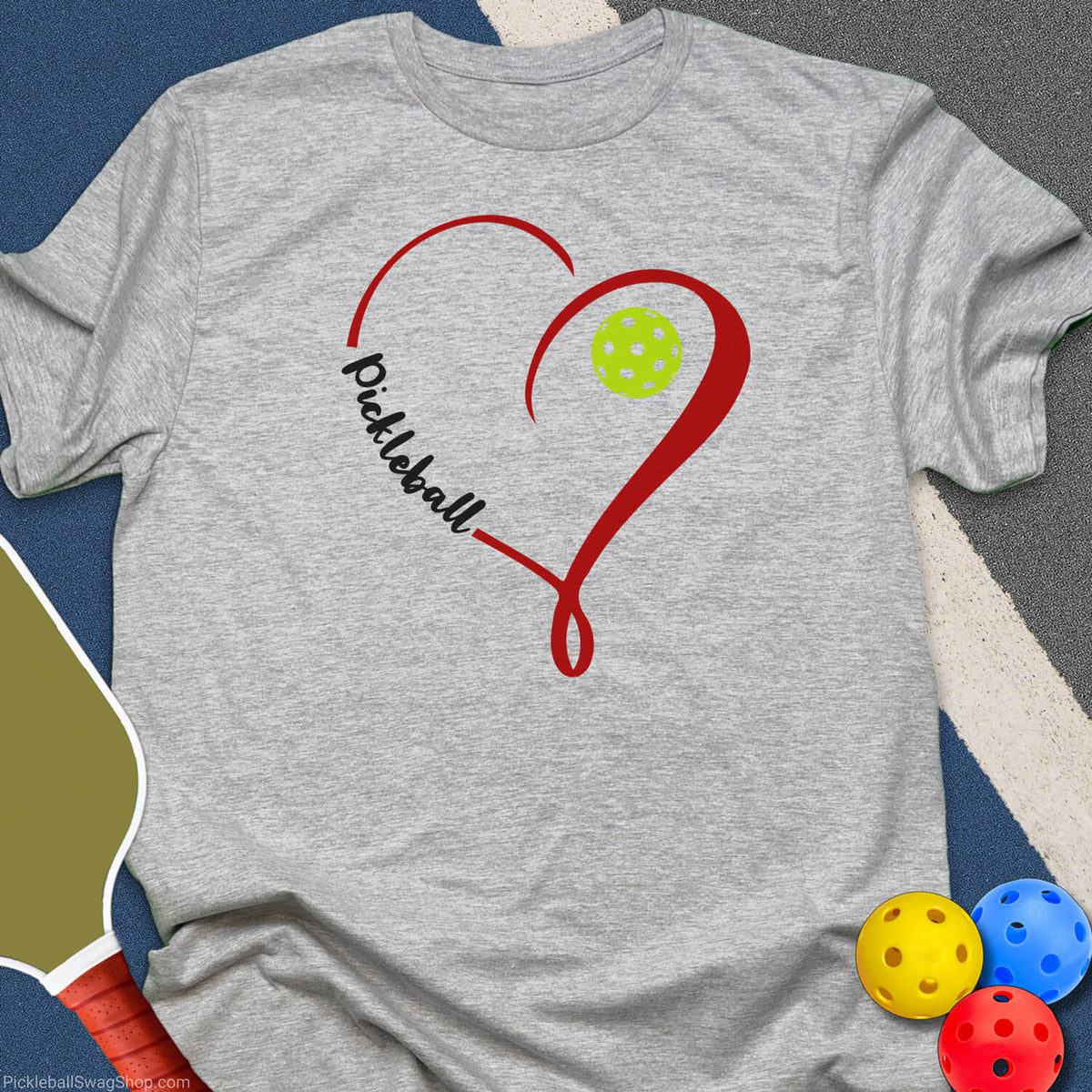 Heart Pickleball T-Shirt