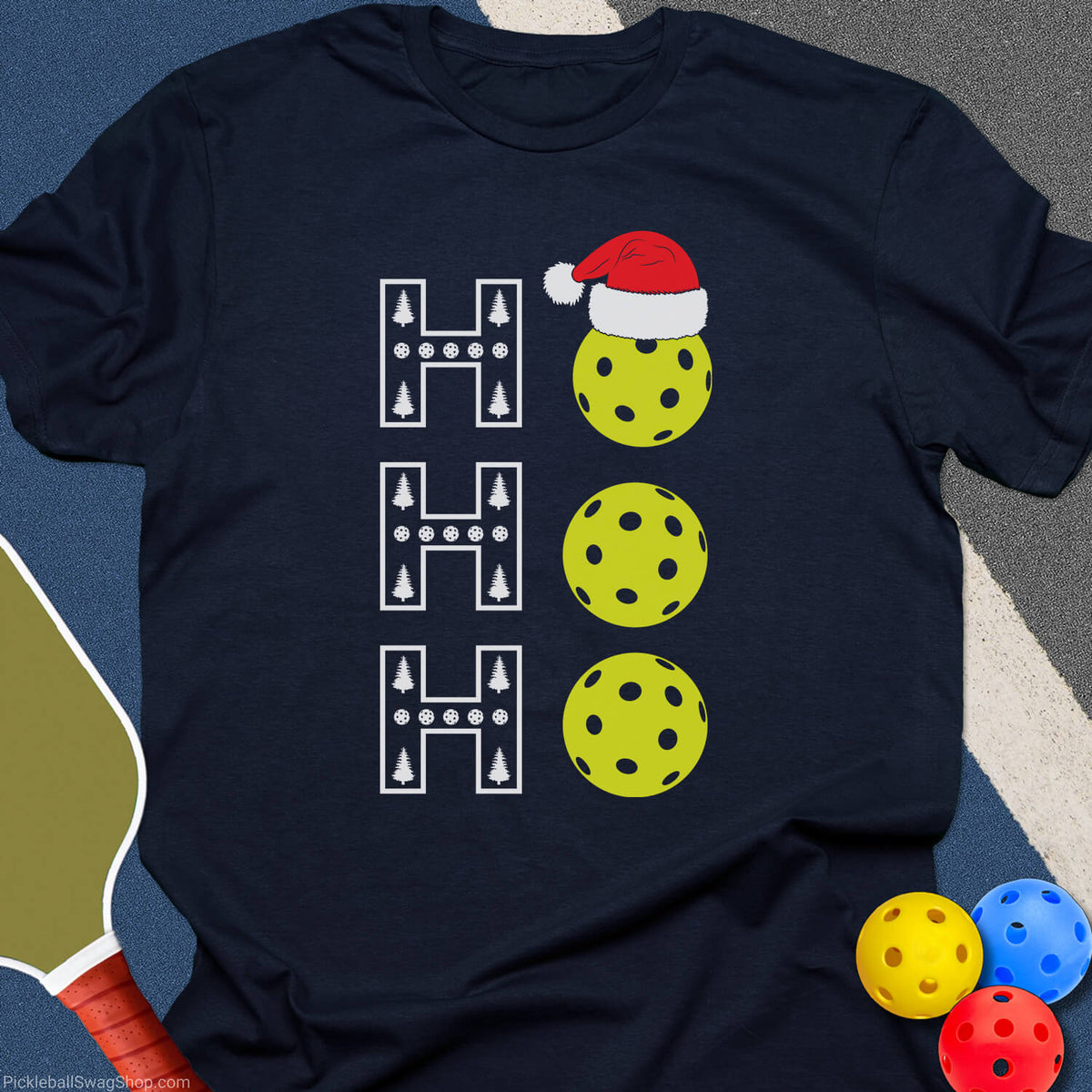 Ho Ho Ho Pickleball T-Shirt