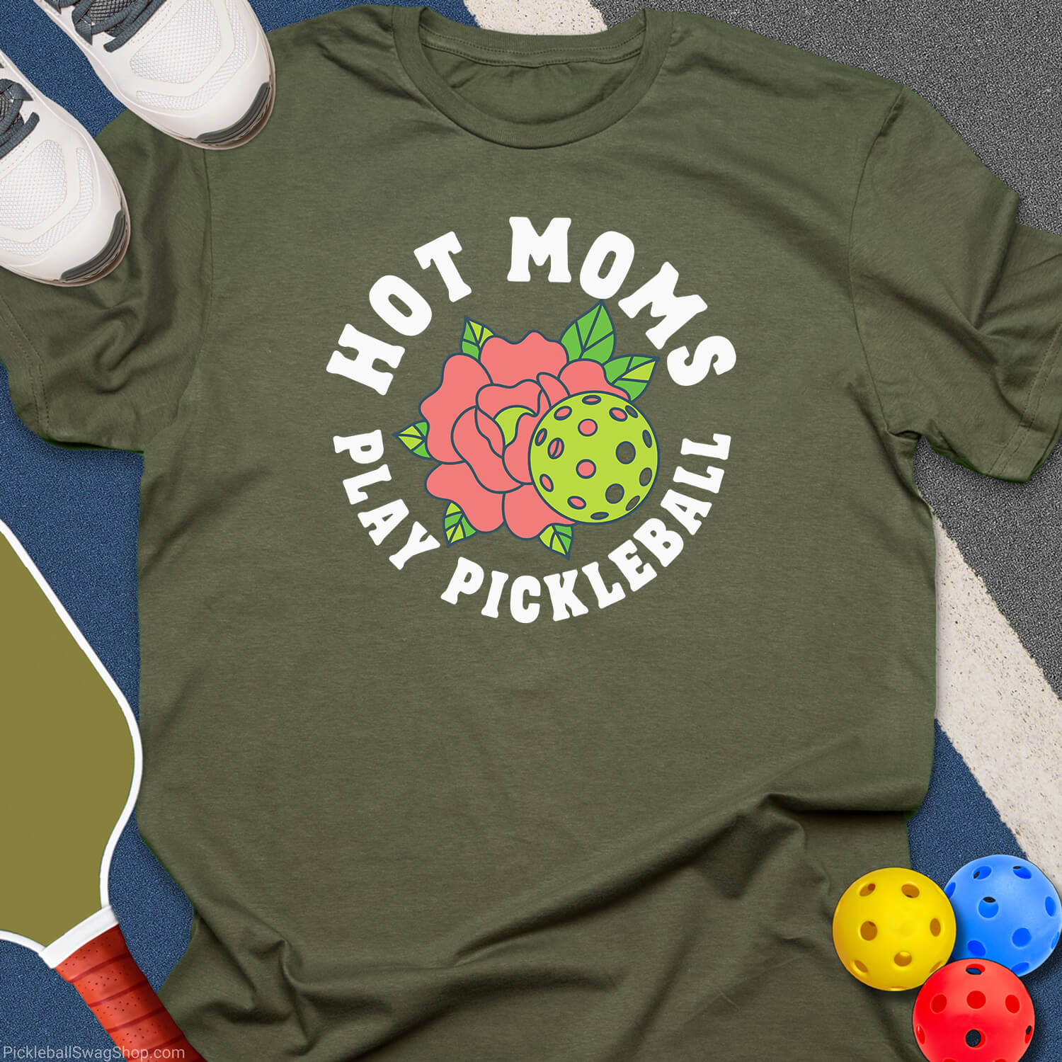 Hot Pickleball Mom T-Shirt