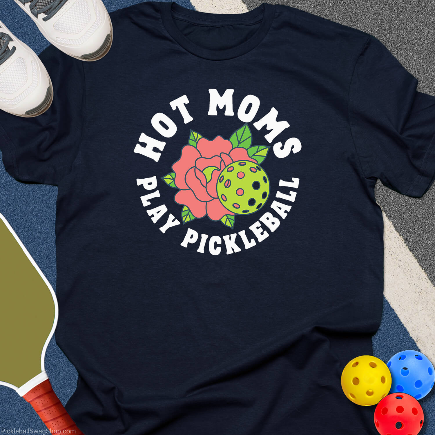 Hot Pickleball Mom T-Shirt