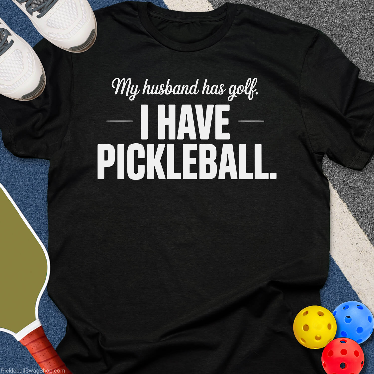 Golf vs Pickleball Wife T-Shirt