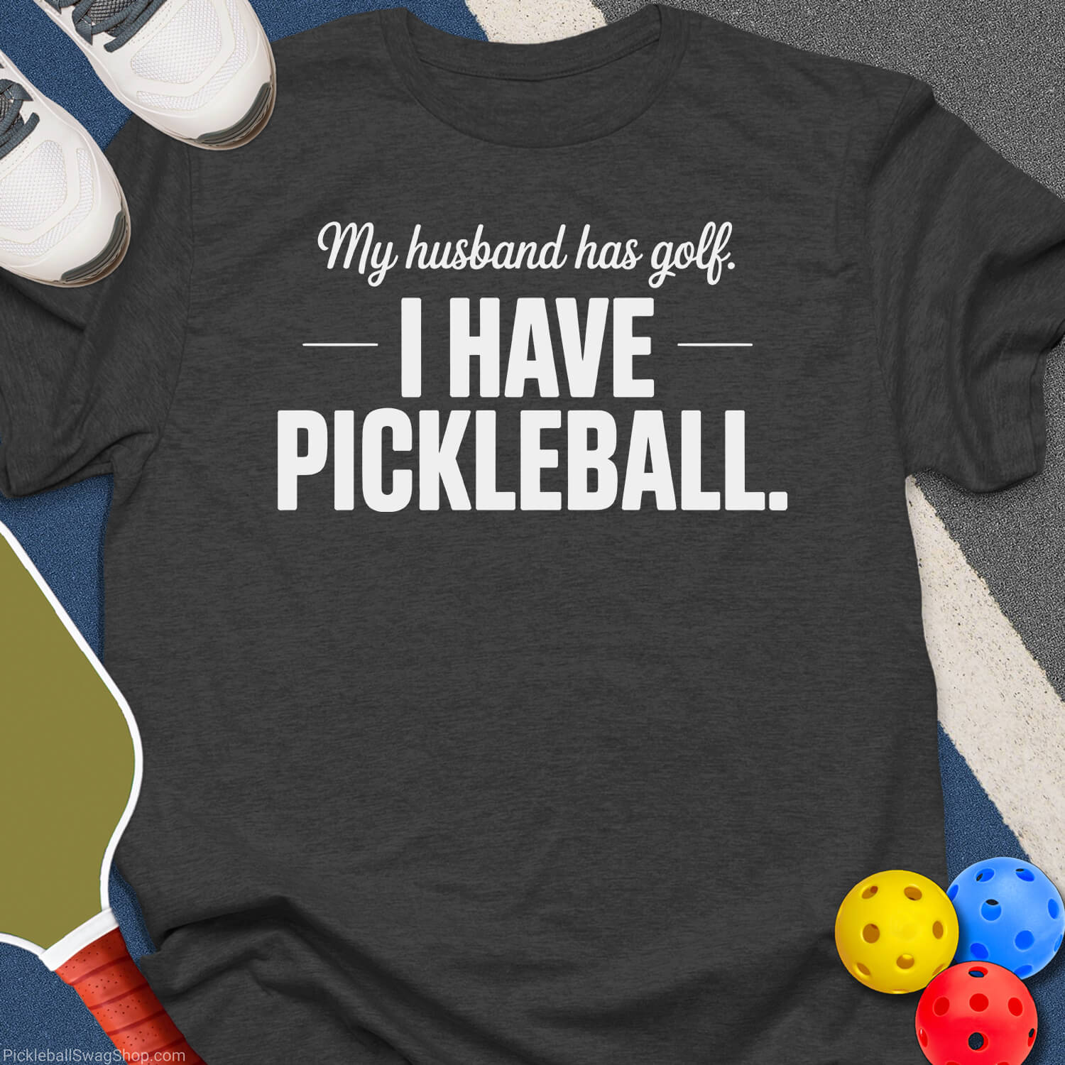 Golf vs Pickleball Wife T-Shirt