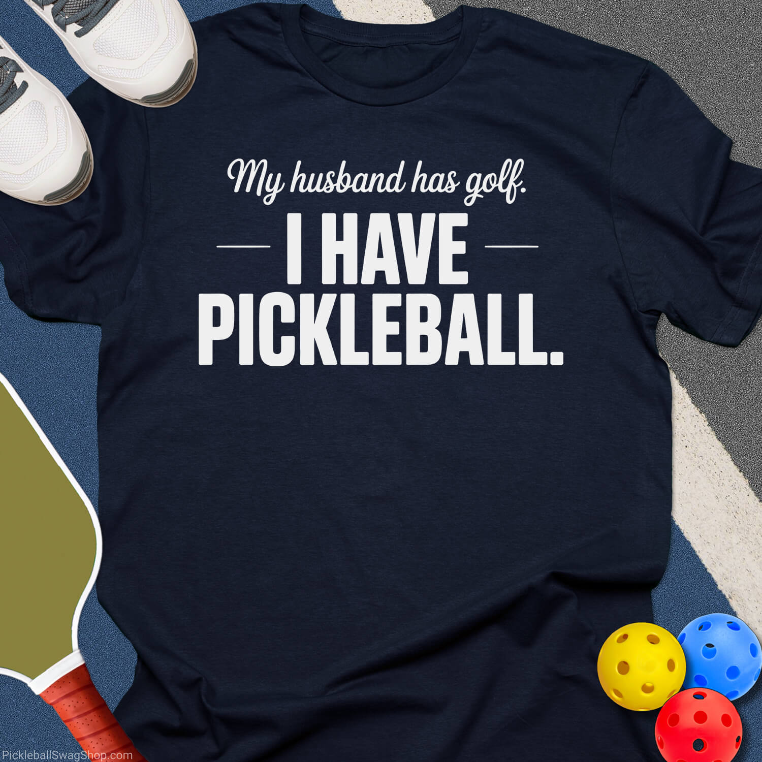 Golf vs Pickleball Wife T-Shirt