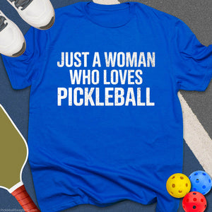 Woman Loves Pickleball T-Shirt
