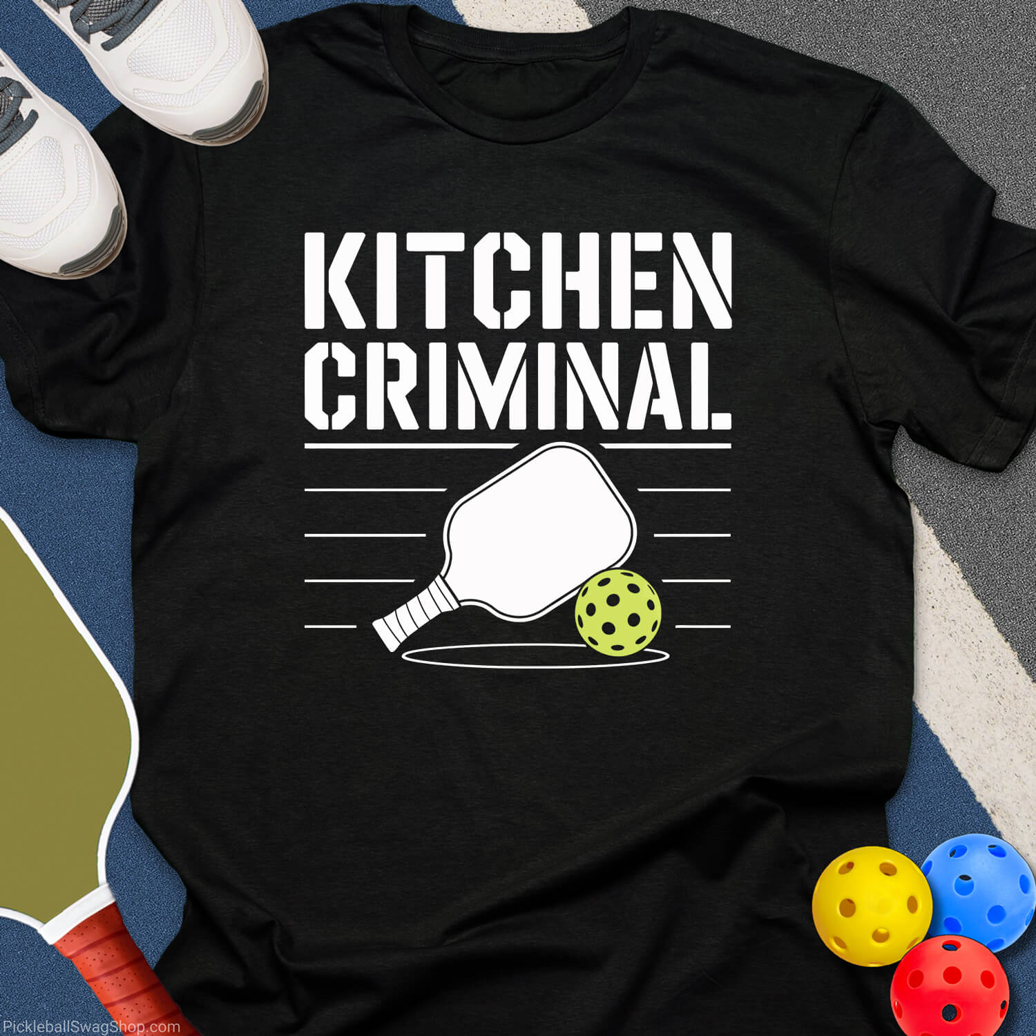 Kitchen Criminal Pickleball T-Shirt