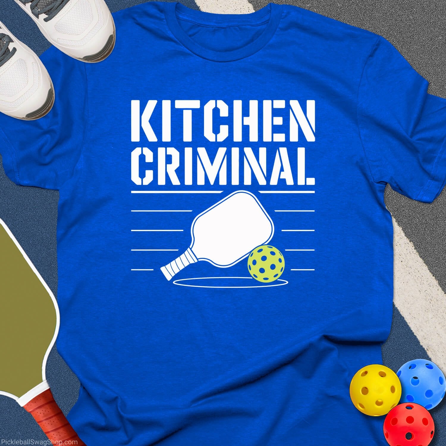 Kitchen Criminal Pickleball T-Shirt