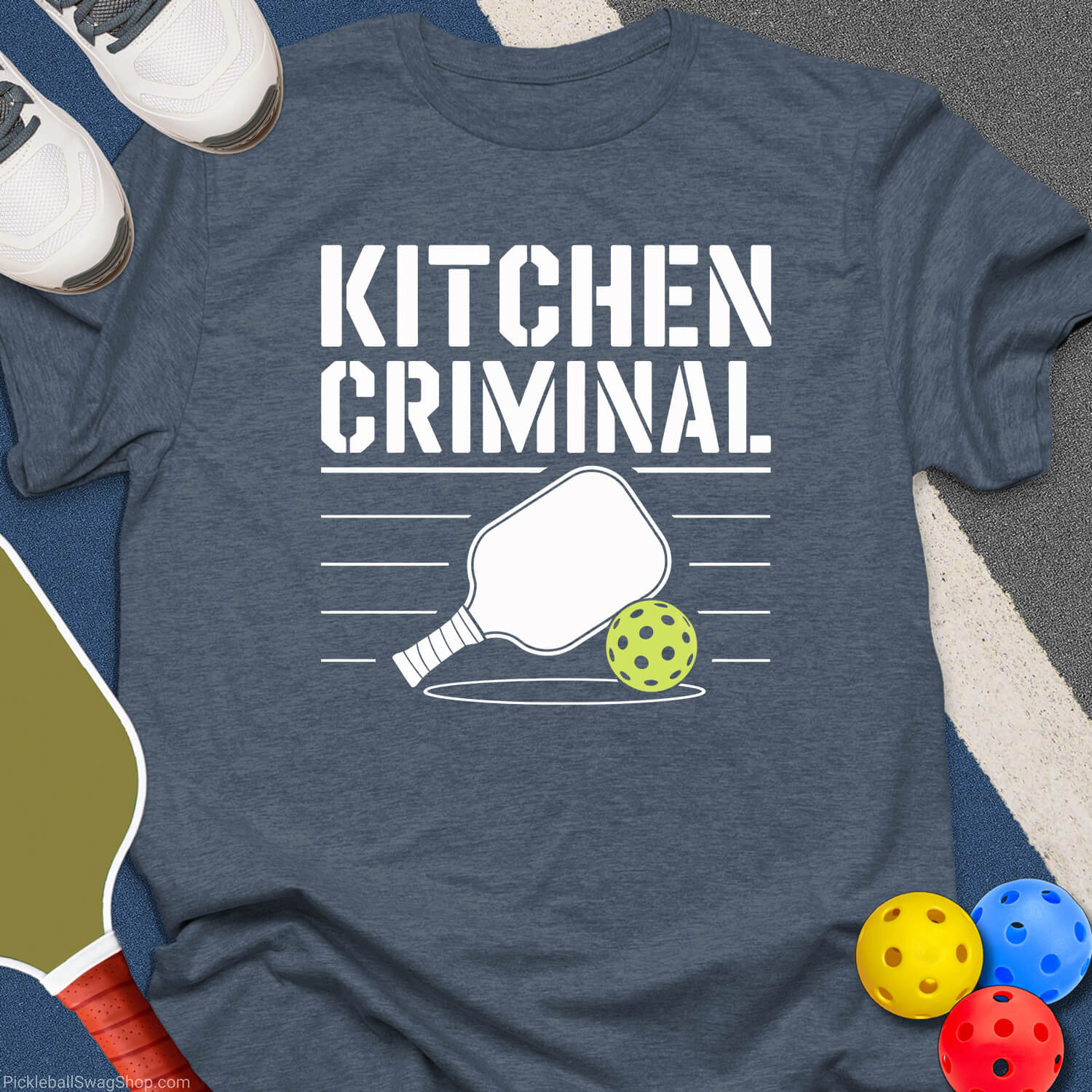 Kitchen Criminal Pickleball T-Shirt