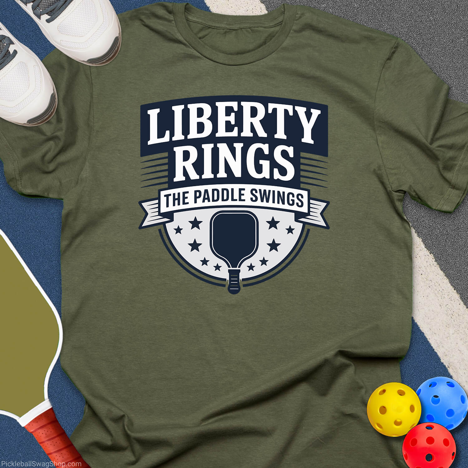 Liberty Rings Paddle Swings T-Shirt