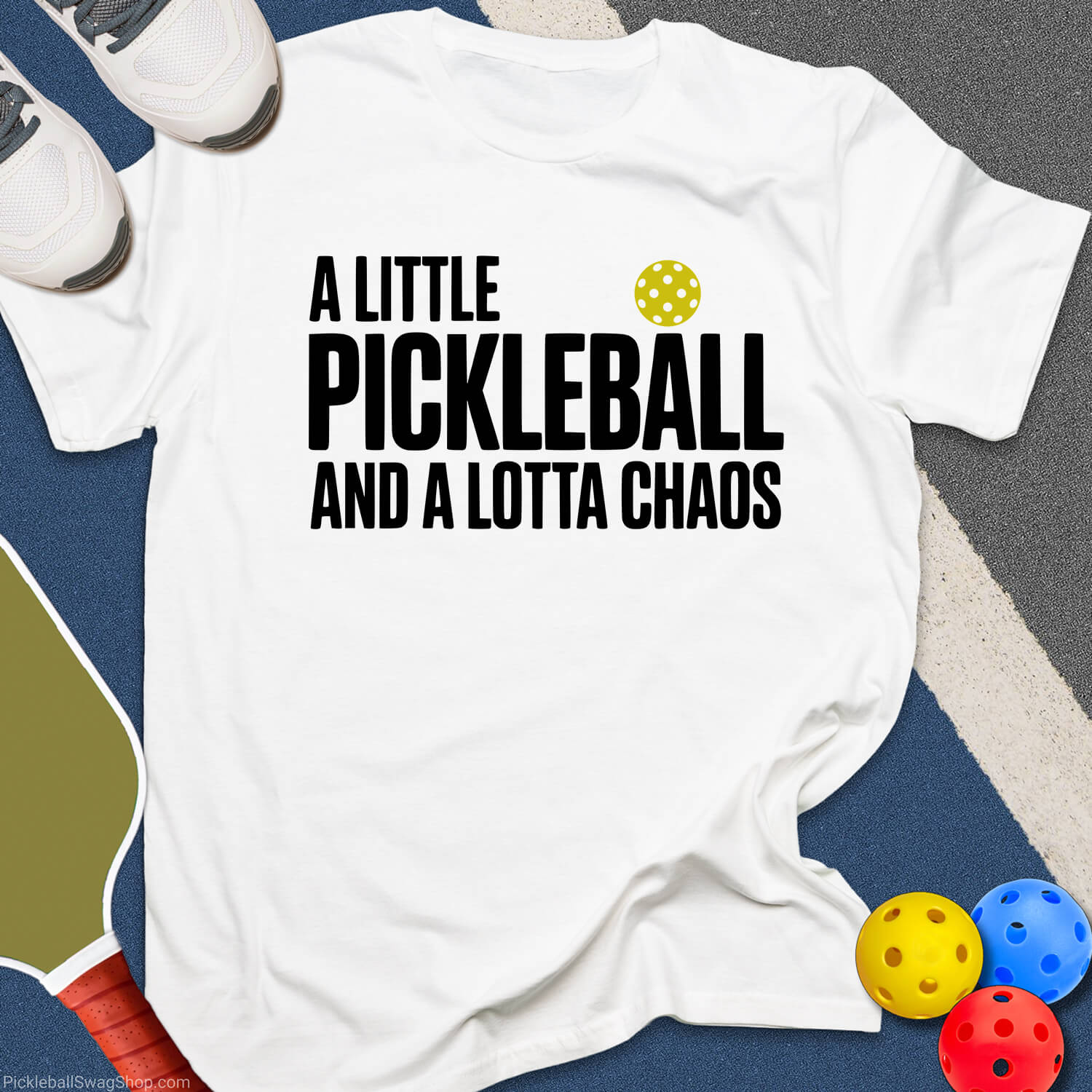 Little Pickleball Lotta Chaos T-Shirt