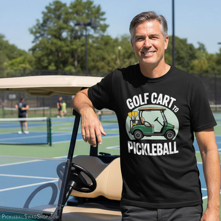 Golf Cart to Pickleball T-Shirt