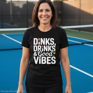 Dinks Drinks Good Vibes T-Shirt