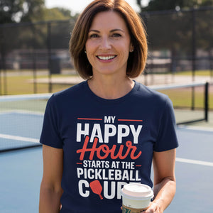 My Happy Hour Pickleball T-Shirt