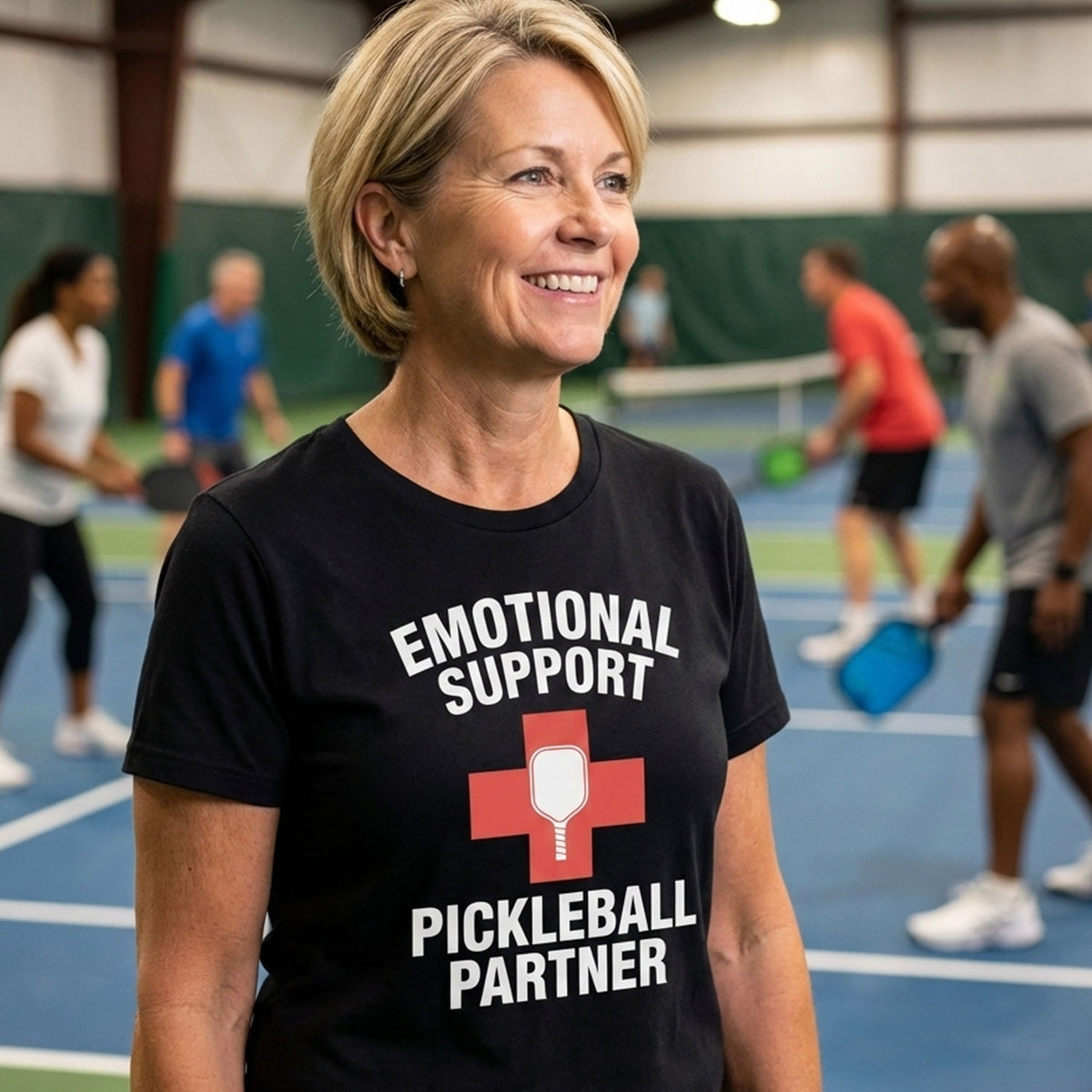 Emotional Support Pickleball T-Shirt lifestyle photo