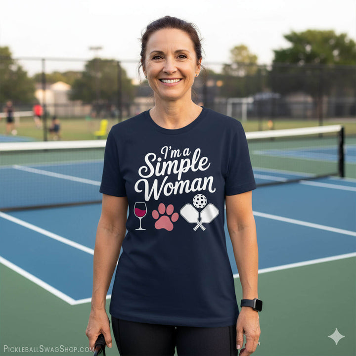 Simple Woman Pickleball T-Shirt