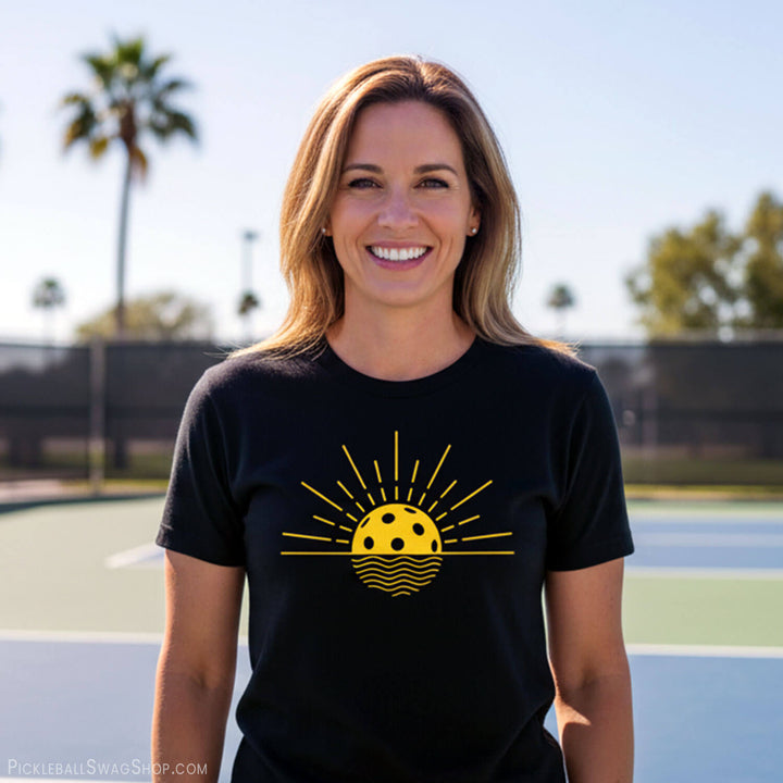Pickleball Sunset T-Shirt