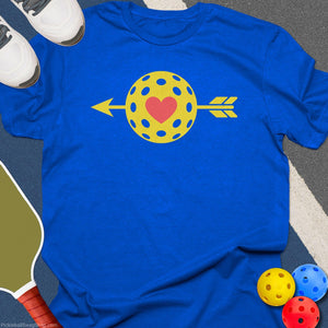 Love Heart Pickleball T-Shirt