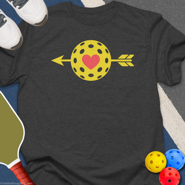Love Heart Pickleball T-Shirt
