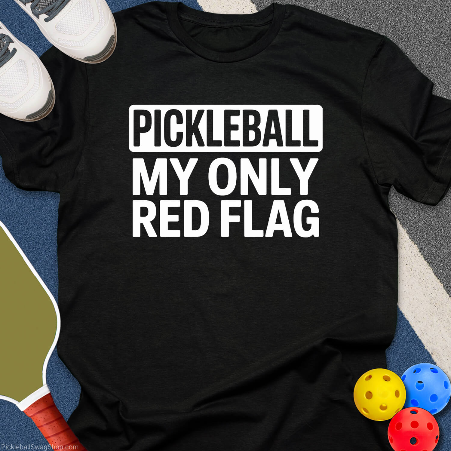Red Flag Rally Pickleball T-Shirt