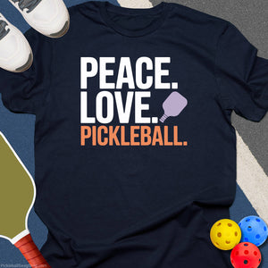 Much Peace and Love Pickleball T-Shirt