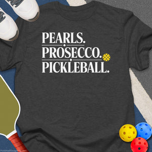 Pearls Prosecco Pickleball T-Shirt