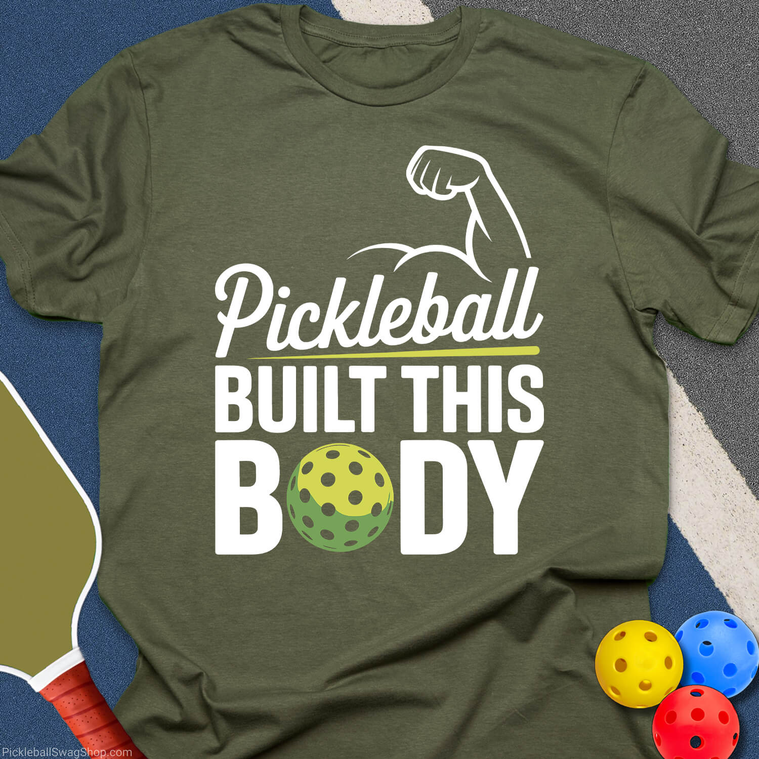 Pickleball Built This Body T-Shirt