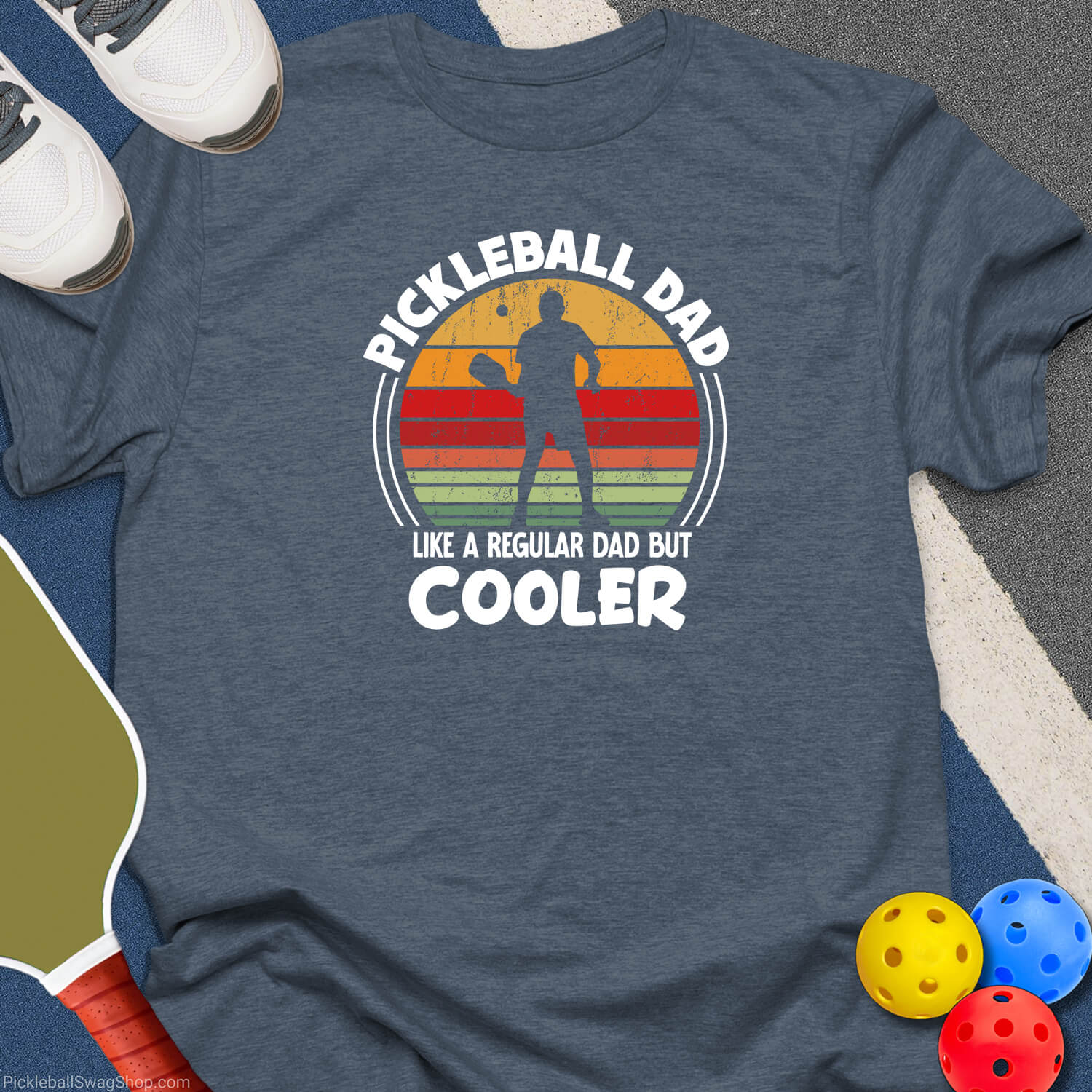 Pickleball Dad Cooler T-Shirt