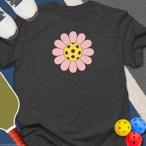 Pickleball Flower Graphic T-Shirt