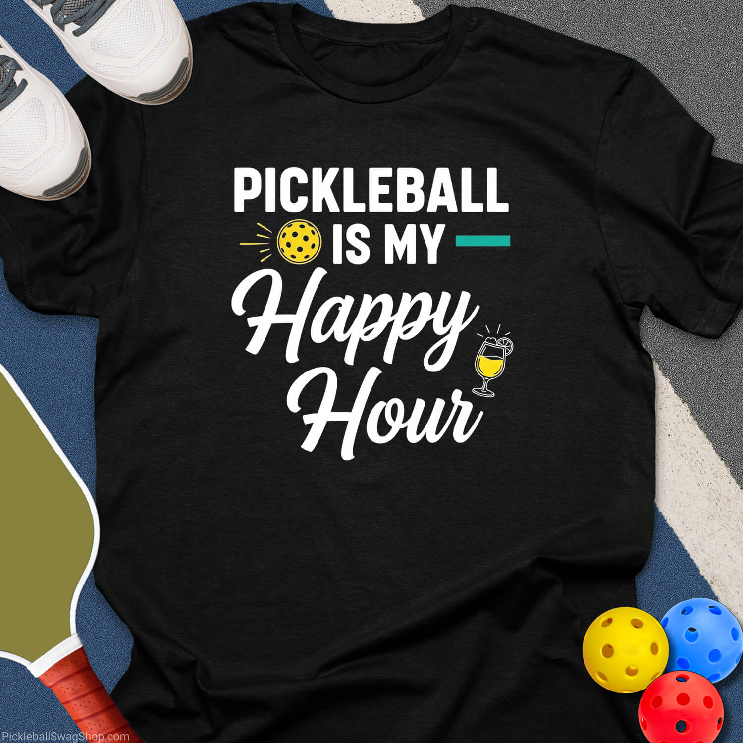 Happy Hour Pickleball T-Shirt