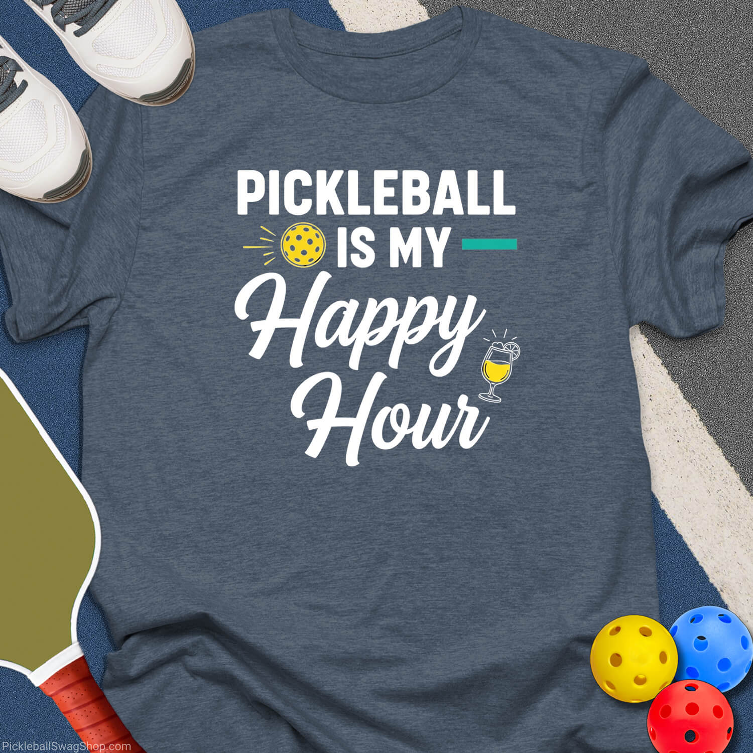Happy Hour Pickleball T-Shirt
