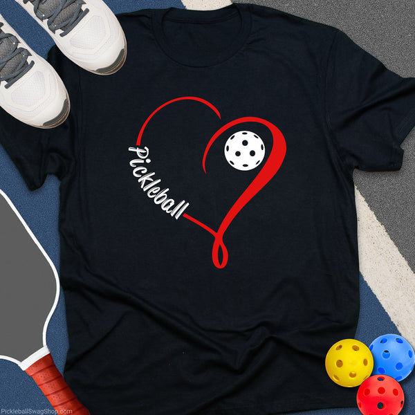 Heart Pickleball T-Shirt