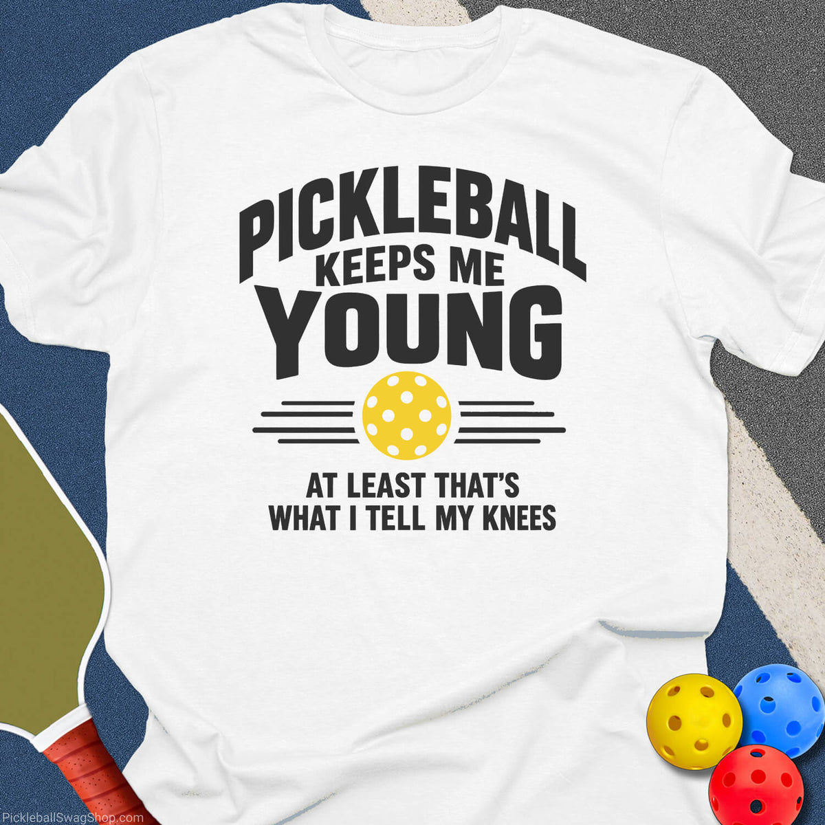 Pickleball Keeps Me Young T-Shirt - White