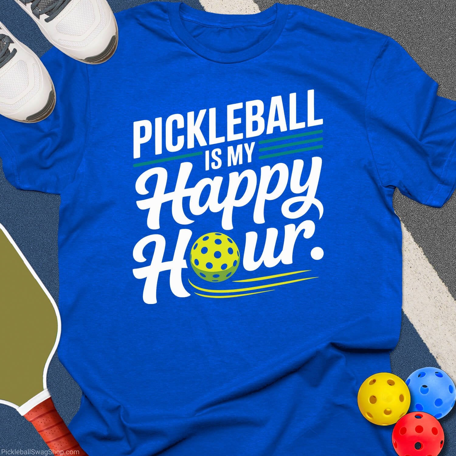 Pickleball My Happy Hour T-Shirt