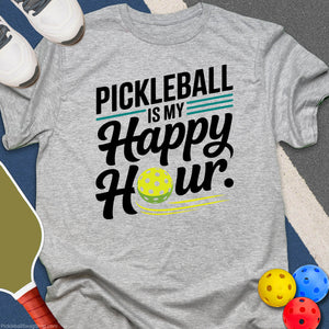 Pickleball My Happy Hour T-Shirt
