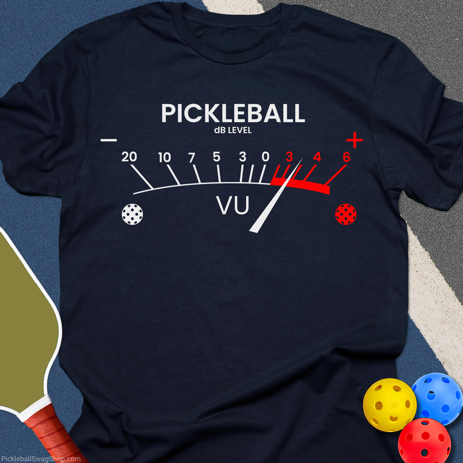 Pickleball Noise Meter T-Shirt